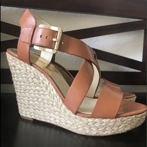 NEW Michael Kors Giovanna wedges 9.5